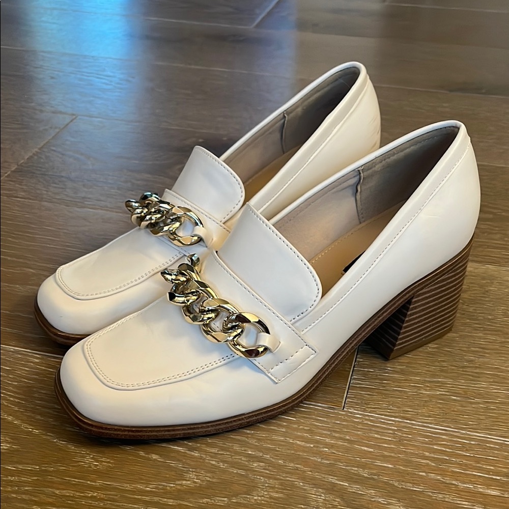 Nine West Block Heel Loafers size 8